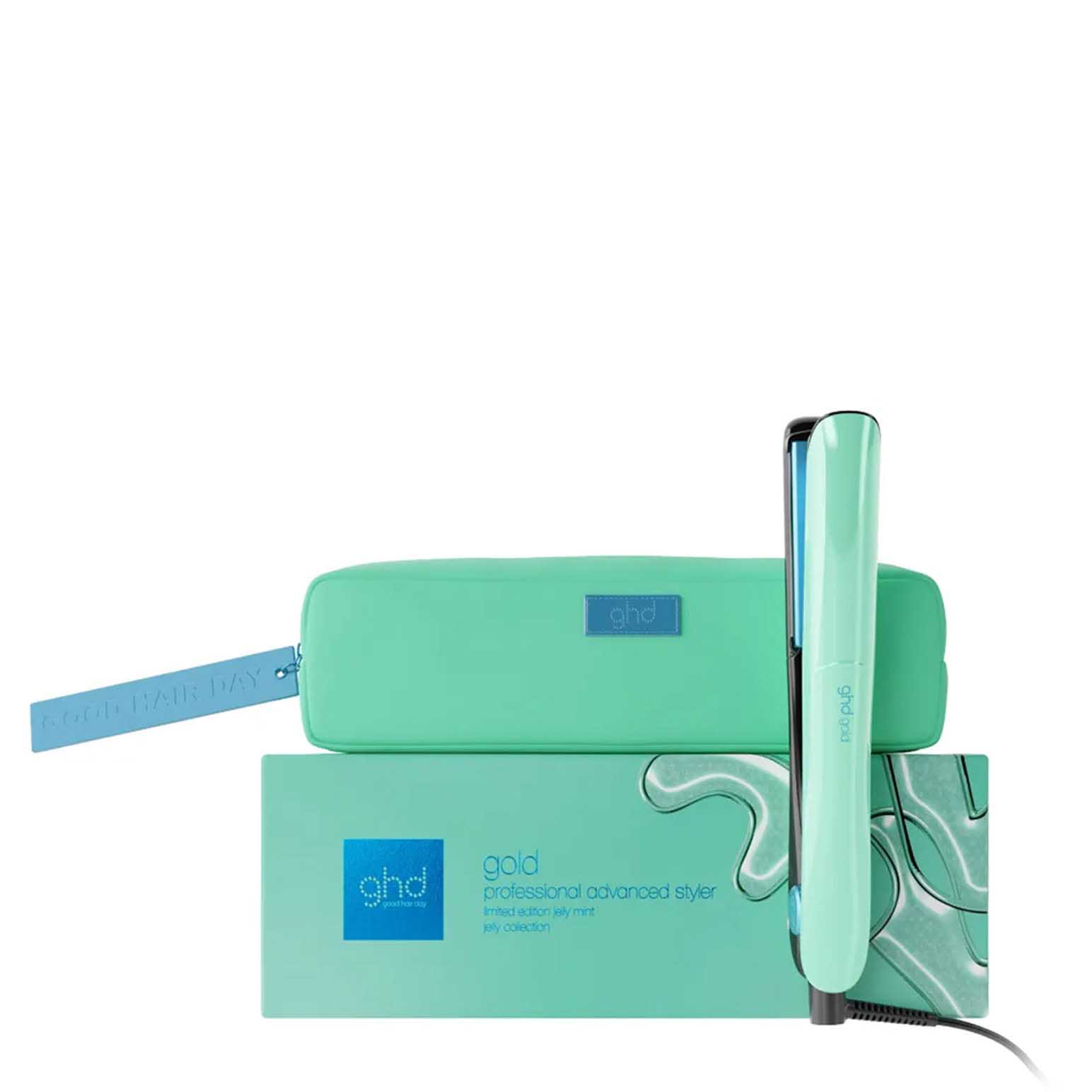 ghd Gold Hair Straightener in Jelly Mint